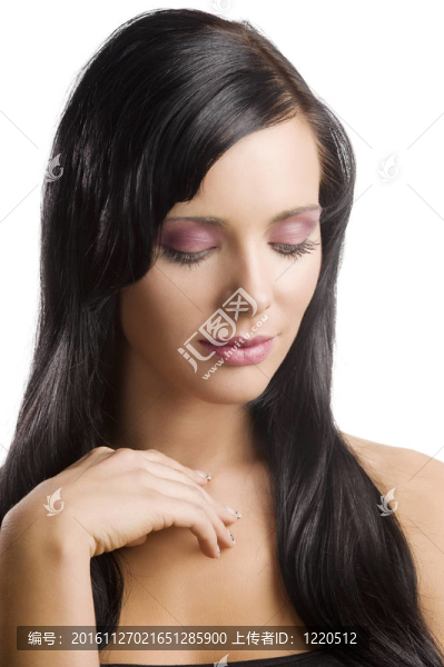 長頭發(fā)的女人肖像