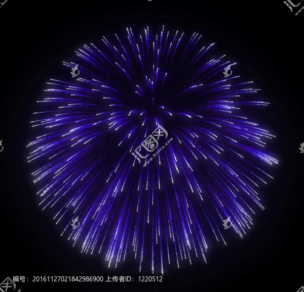 夜晚五顏六色的節(jié)日煙花