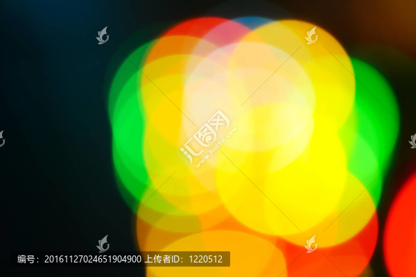 抽象多彩的夜晚美麗的燈光