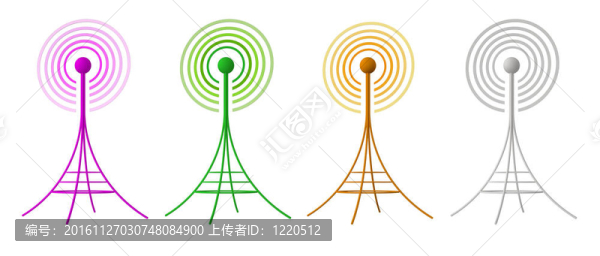 基于白光背景的三維無線電天線