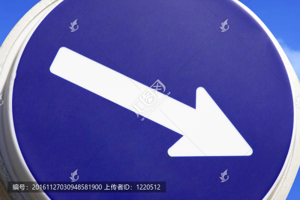 路標指示右箭頭