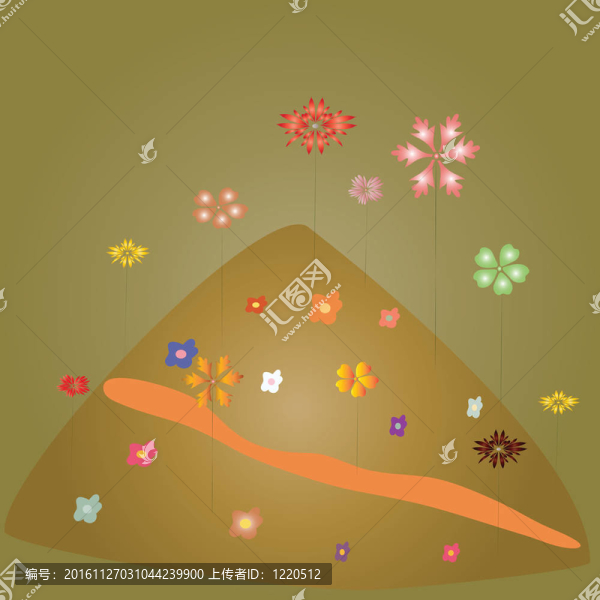 島嶼與鮮花和車道