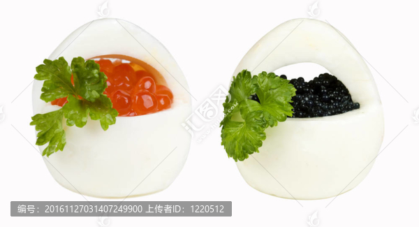 魚子醬雞蛋的籃子