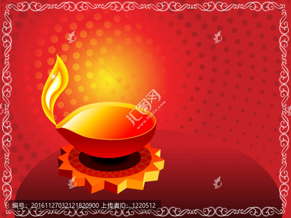 摘要藝術(shù)燈節(jié)背景邊框