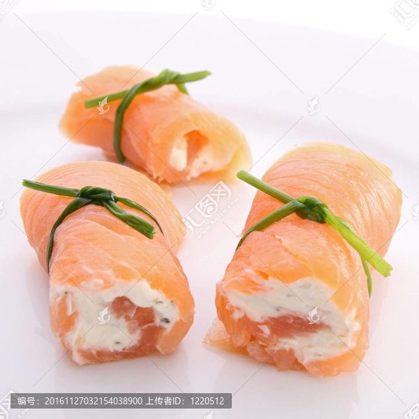 鮭魚卷和奶酪