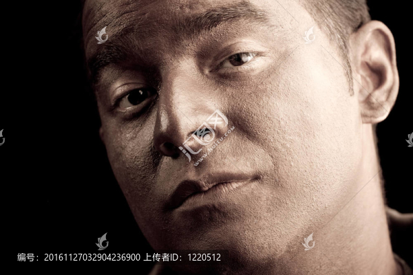 嚴重的面部肖像