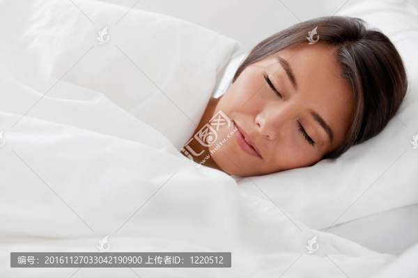 美麗的女人睡覺