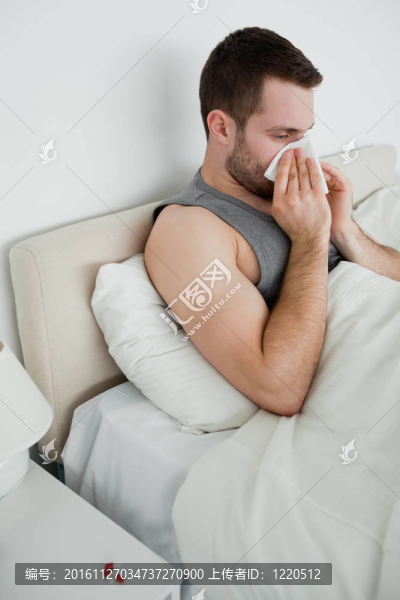 一個吹鼻涕的人的肖像
