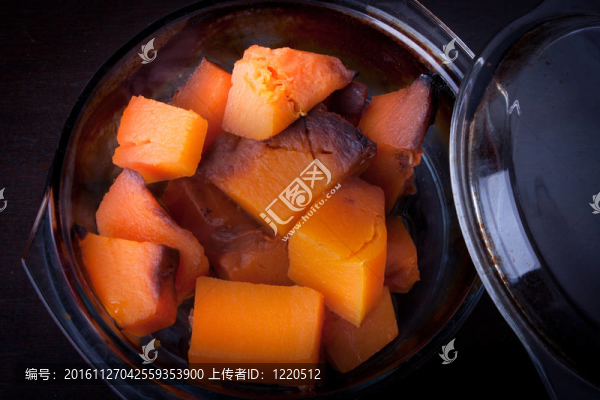 煮熟的南瓜