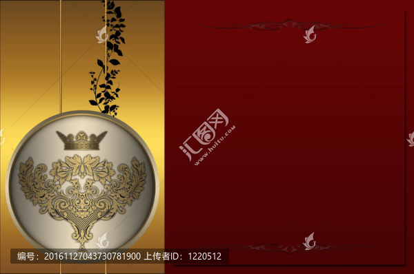 金色的背景。