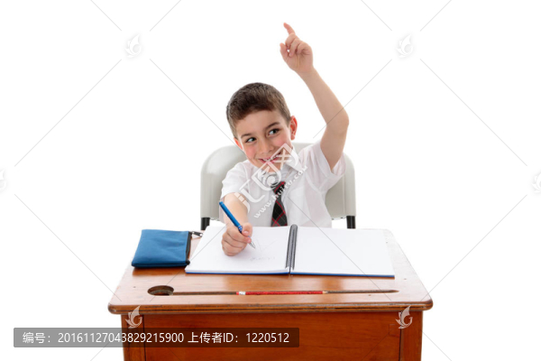 有問題或答案的學(xué)校男孩