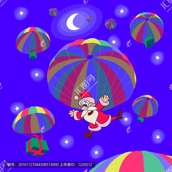 圣誕節(jié)的降落傘