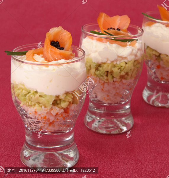 鮭魚和鱷梨verrine