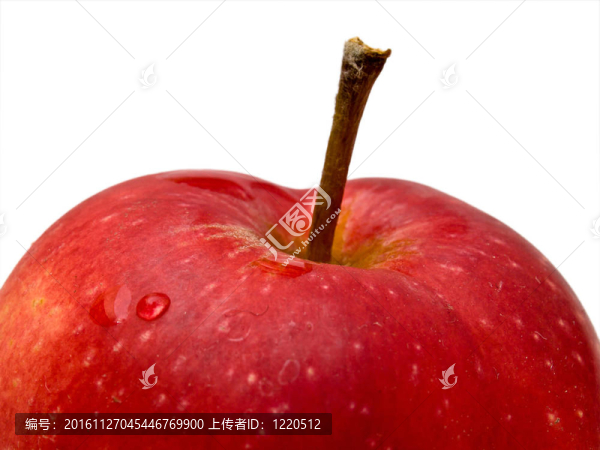 白蘋果上分離的紅蘋果