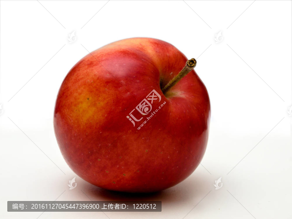 白蘋果上分離的紅蘋果