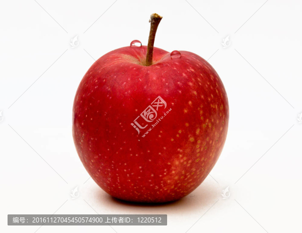 白蘋果上分離的紅蘋果