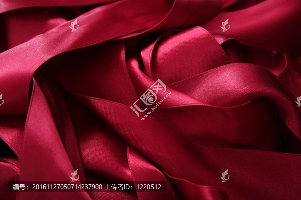 紅色緞絲帶凌亂凌亂紋理