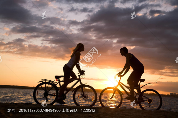 在海灘上