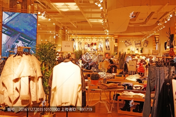 衣物專賣店,店鋪內(nèi)景