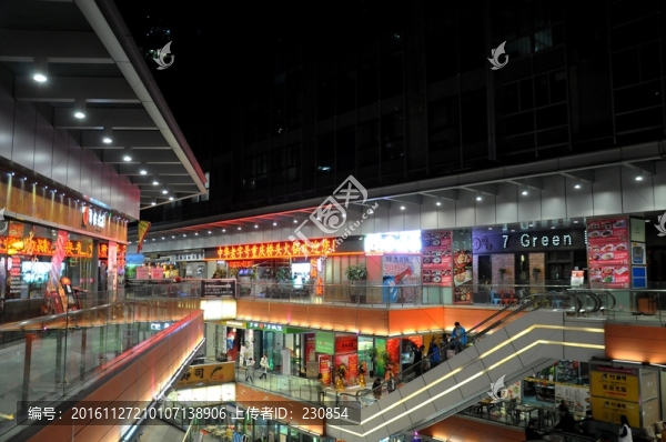食品街夜景,商業(yè)街,步行街