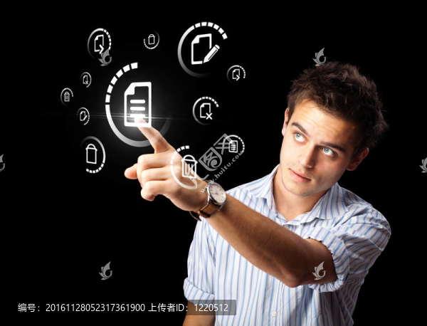 商家按下虛擬消息類型圖標(biāo)