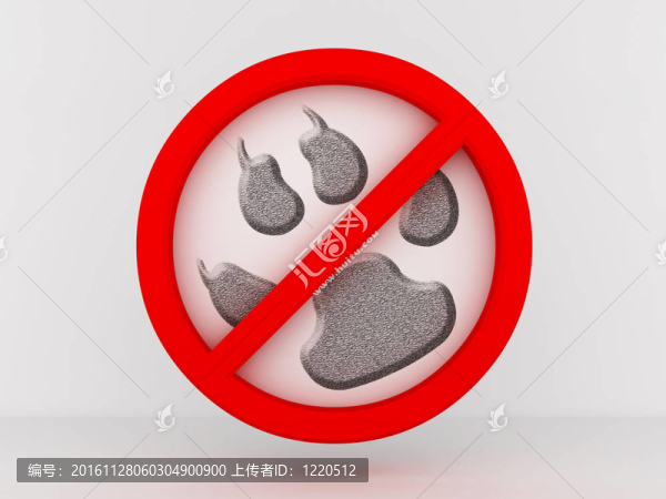 禁止進(jìn)入動物。三維圖像