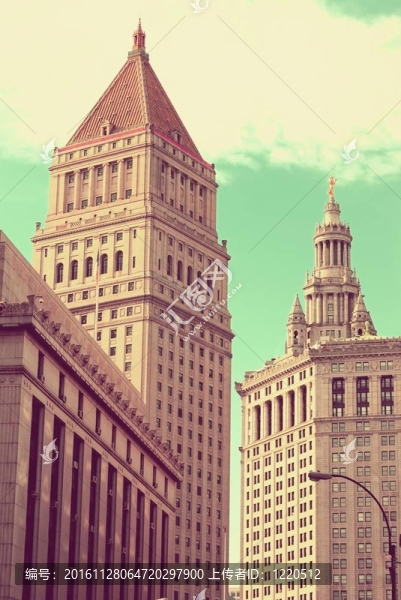 曼哈頓市中心的建筑物