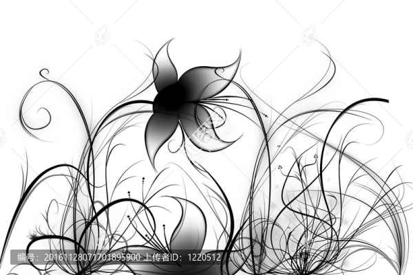 精美插圖花卉背景設(shè)計
