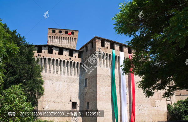 montechiarugolo城堡。Emilia,Romagna。意大利.