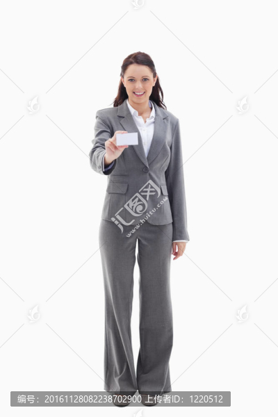 微笑的商人顯示卡