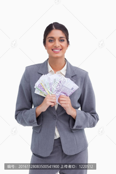 微笑女企業(yè)家?guī)рn票