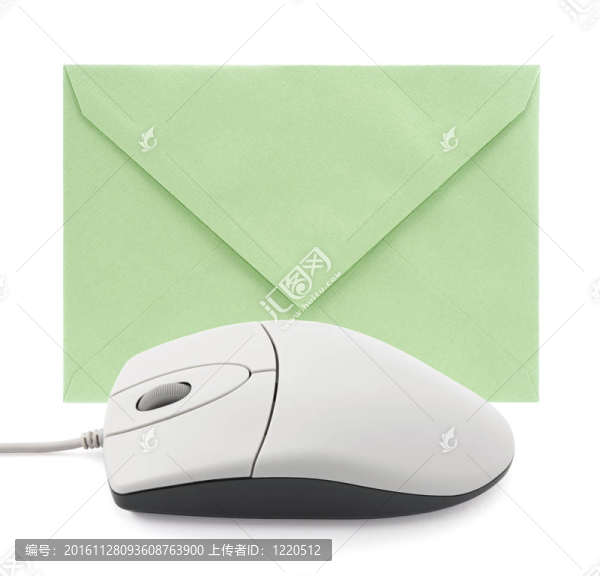 帶信封的電腦鼠標(biāo)