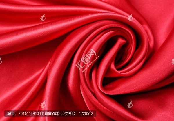 以光滑的紅絲為背景