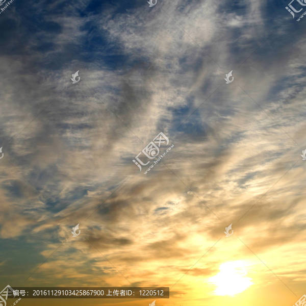 日落的天空