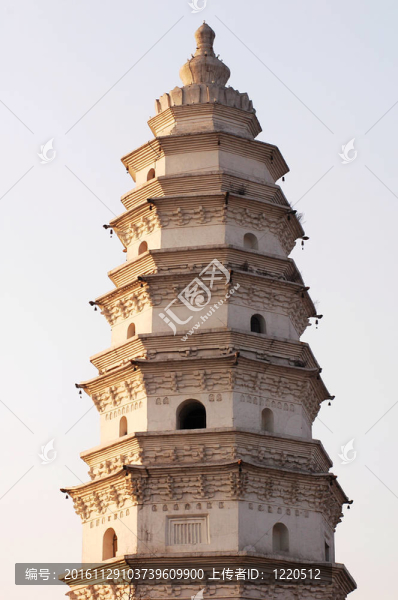 在中國古代的白塔
