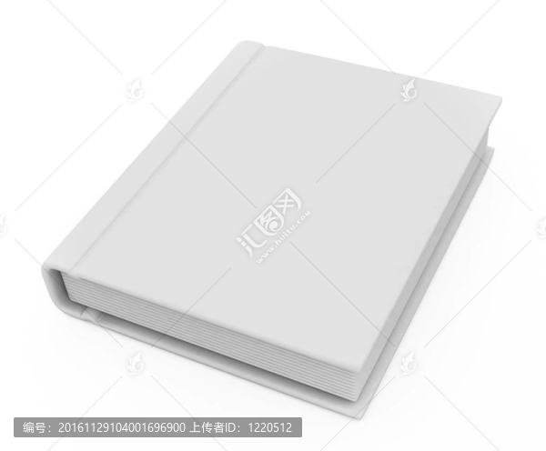 帶有空白蓋的3D書