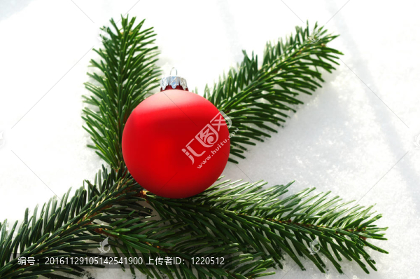 紅色的圣誕球