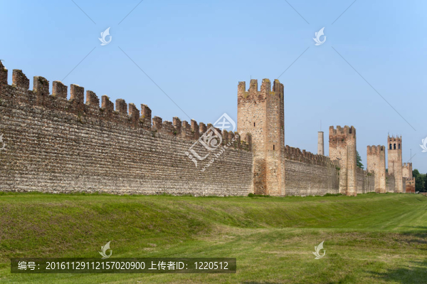 Montagnana（Padova；威內(nèi)托大區(qū)；意大利）-中世紀(jì)的城墻