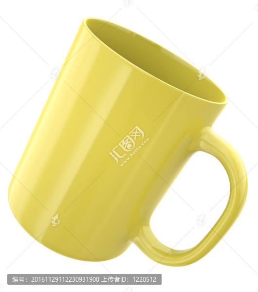 黃色的杯子