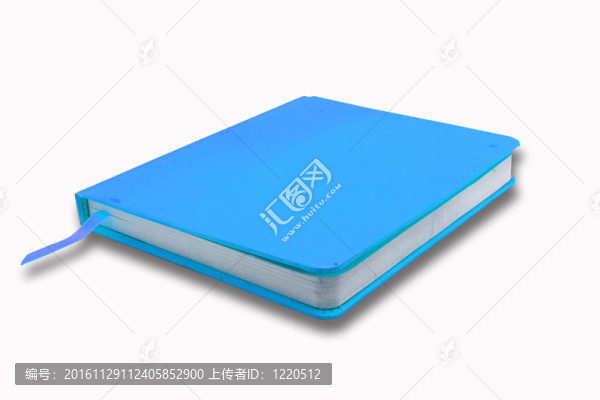 空白背景的空白筆記本