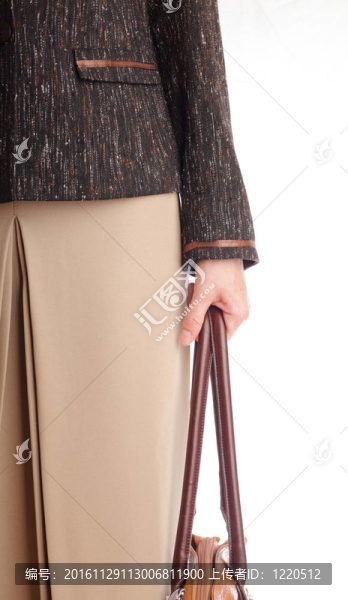 手袋；手在手上的手提包