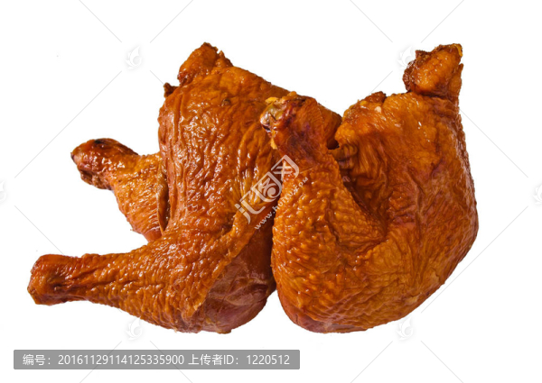 美味的臃腫的雞腿上白色