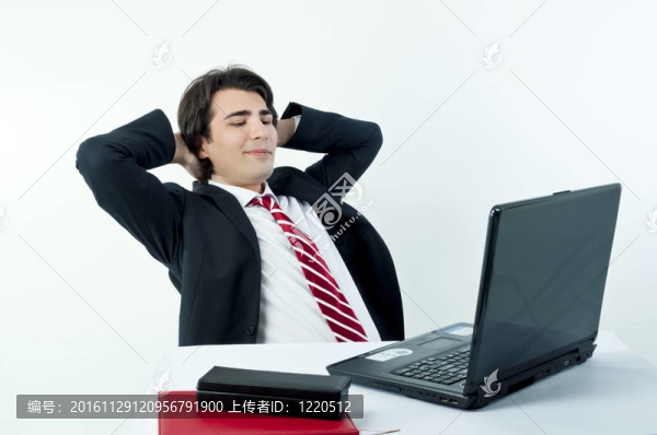 年輕商人記筆記