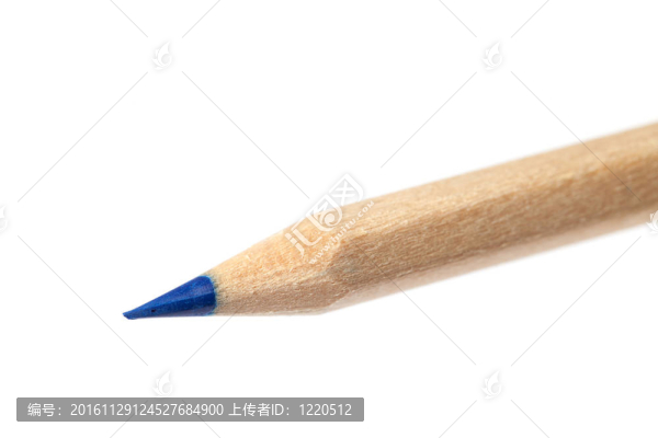 藍(lán)色的鉛筆。