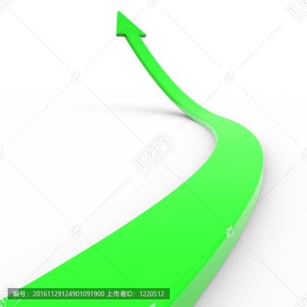 綠色3D箭頭。