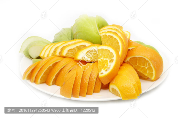 一盤桔子片