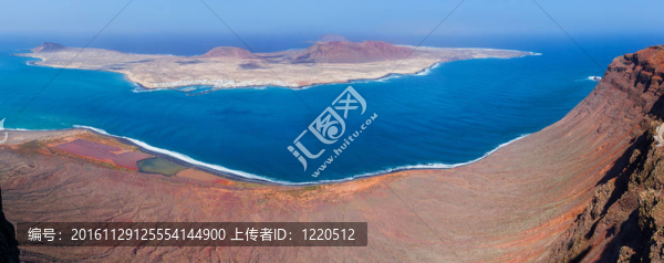 在La,Graciosa島全景