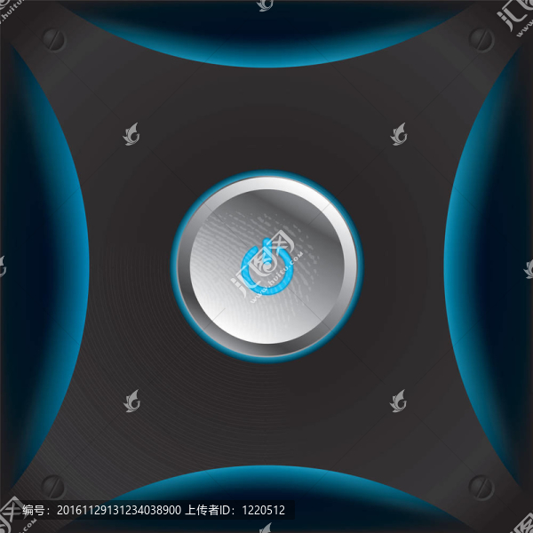 發(fā)光的電源按鈕