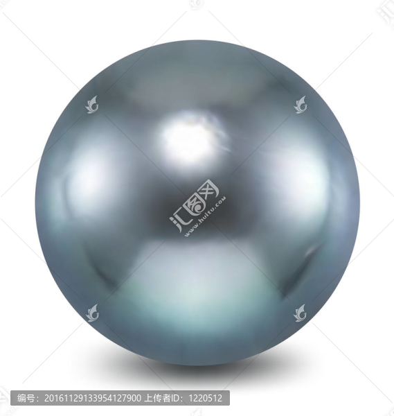 白色背景上的藍(lán)色珍珠。