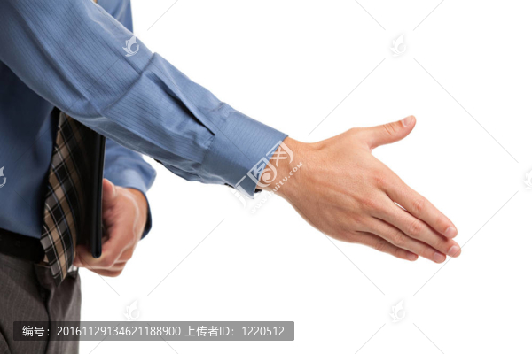 來自商人的握手手勢